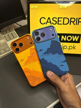 Luxo Mountain Pattern Design Carbon Case 17 Pro Max